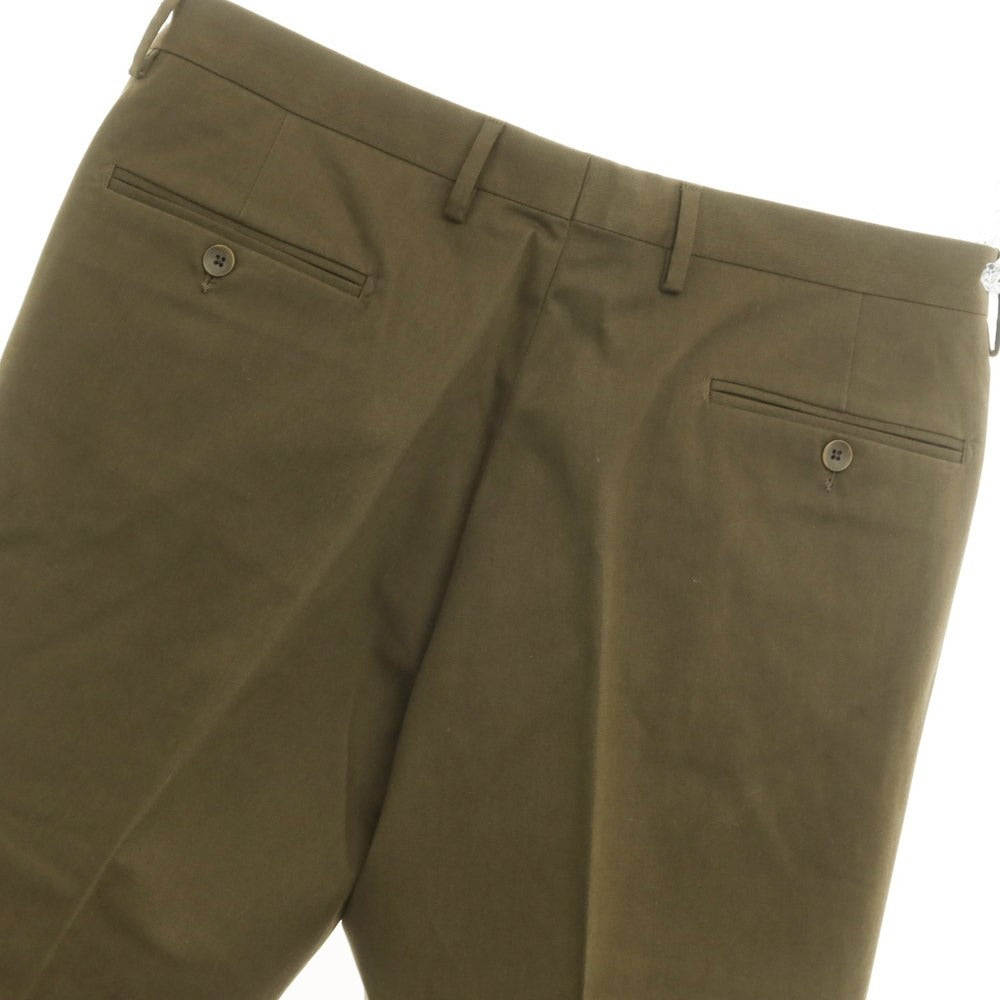 [Used] [Unused] MARCO ZANINI Cotton Casual Slacks Pants Olive Color [Size 52] [KAK] [S/S] [Condition Rank S] [Men&