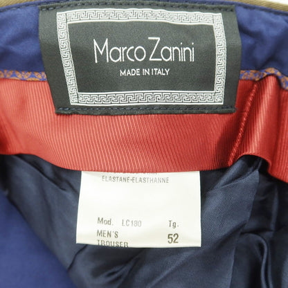 [Used] [Unused] MARCO ZANINI Cotton Casual Slacks Pants Olive Color [Size 52] [KAK] [S/S] [Condition Rank S] [Men&