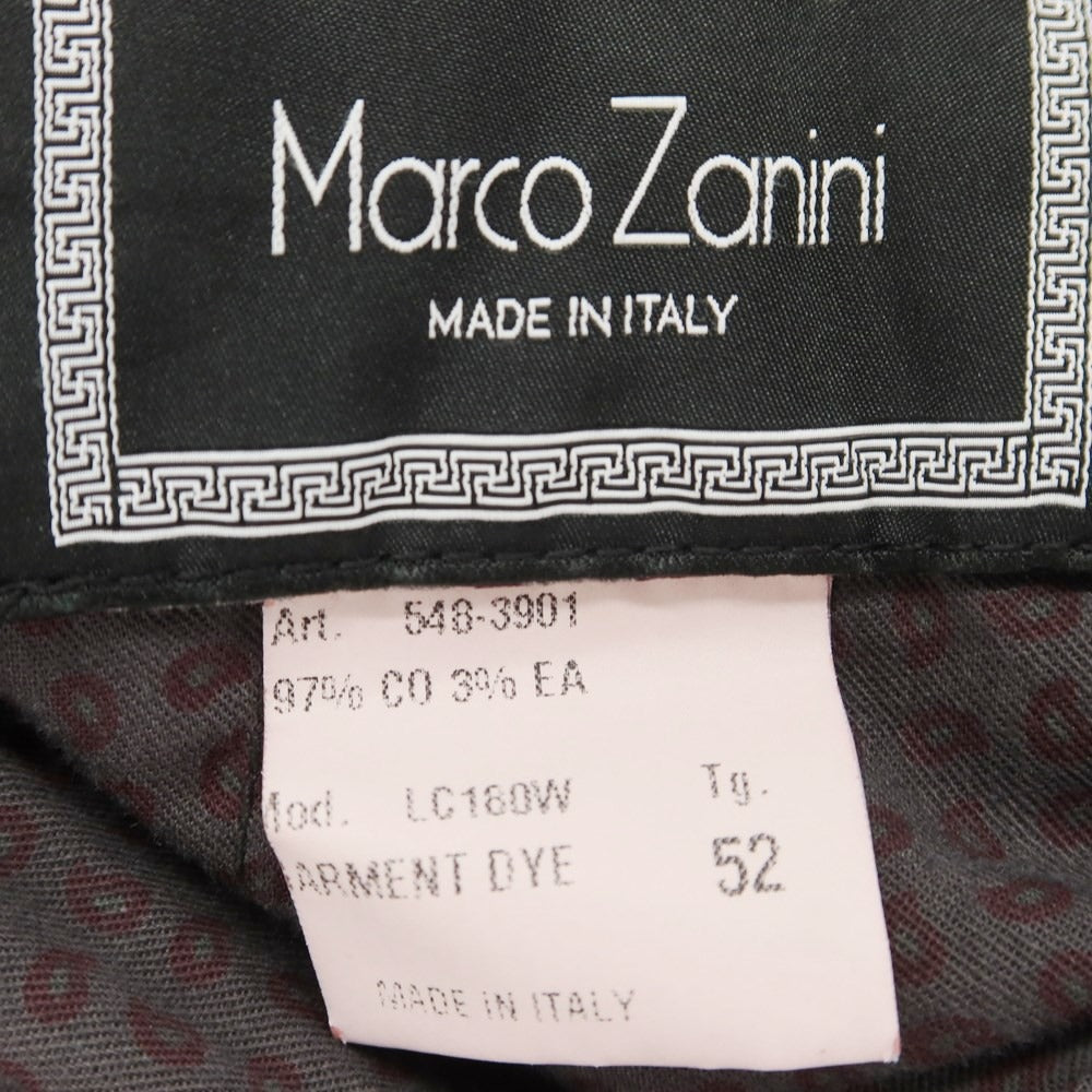 [Used] MARCO ZANINI Cotton Casual Slacks Pants Dark Gray [Size 52] [GRY] [S/S] [Condition Rank C] [Men&