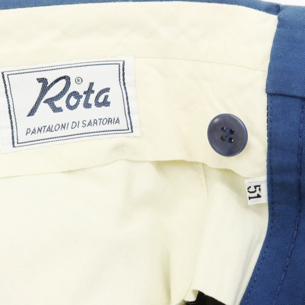 [Used] ROTA Cotton Casual Slacks Pants Blue [Size 51] [BLU] [S/S] [Condition Rank C] [Men&