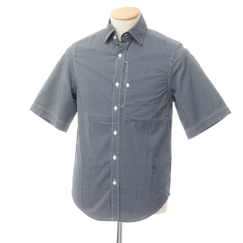 [Used] G-STAR RAW Cotton Polka Dot Short Sleeve Shirt Navy x White [XXS] [Condition Rank A] [Men&