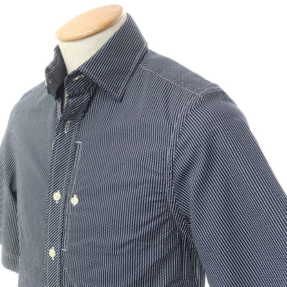 [Used] G-STAR RAW Cotton Polka Dot Short Sleeve Shirt Navy x White [XXS] [Condition Rank A] [Men&