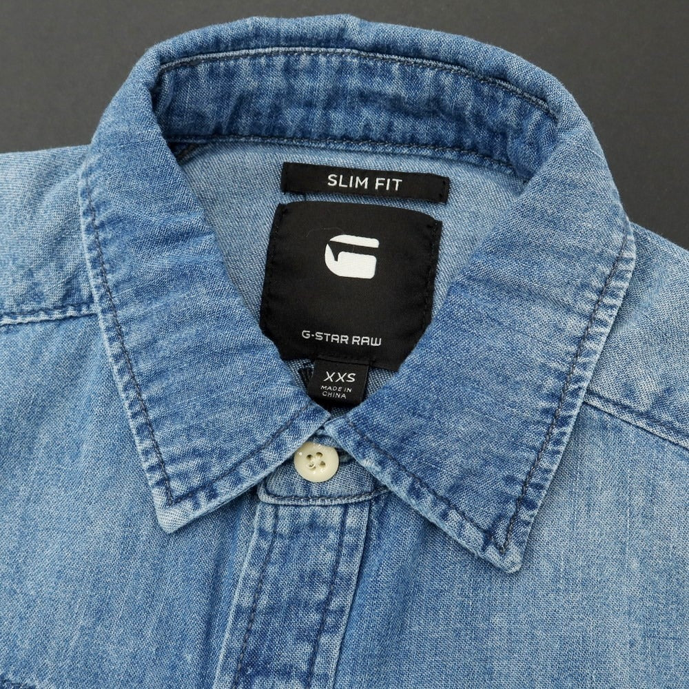 【中古】ジースターロウ G-STAR RAW コットン デニム 半袖シャツ ネイビー【 XXS 】【 状態ランクA 】【 メンズ 】
[BPD]