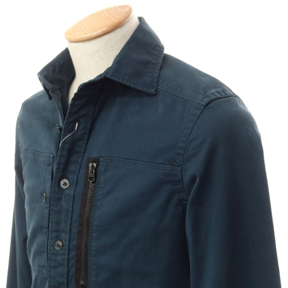 【中古】ジースターロウ G-STAR RAW コットン セミワイドカラー カジュアルシャツ ネイビー【 XXS 】【 状態ランクA 】【 メンズ 】
[APD]