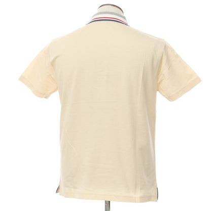 [Used] [Unused] Green Clubs Cotton Short Sleeve Polo Shirt Light Orange x White [4] [Condition Rank S] [Men&