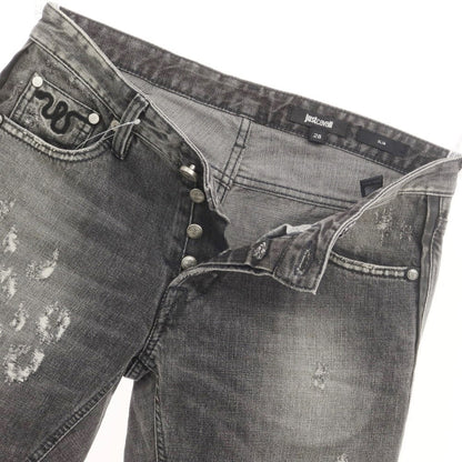 [Used] Just Cavalli Distressed Jeans Denim Pants Grey [Size 28] [GRY] [S/S/A/W] [Condition Rank B] [Men&