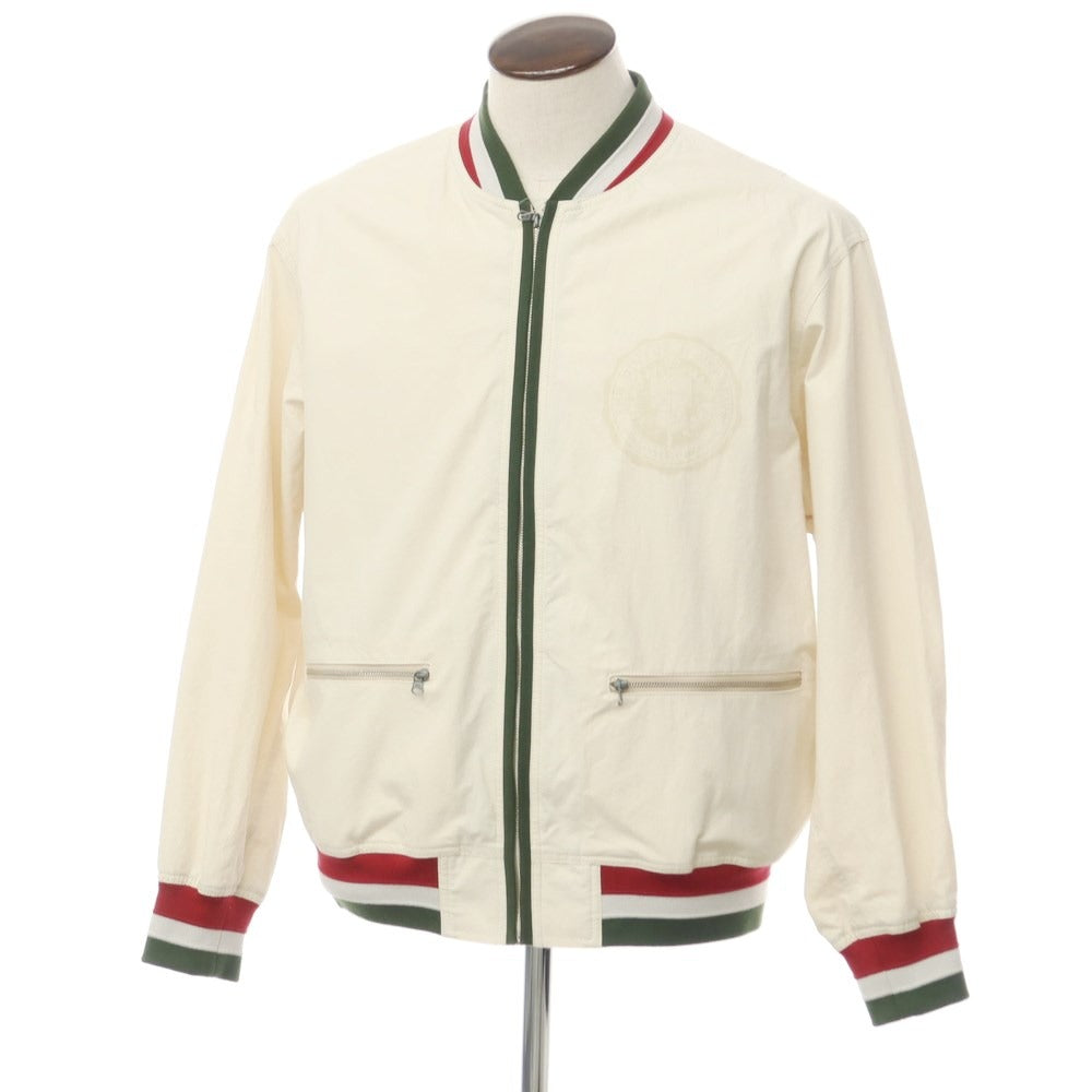 【中古】ザ ダファー アンド ネフューズ The DUFFER N NEPHEWS コットン ジップアップブルゾン アイボリー【サイズL】【WHT】【S/S】【状態ランクB】【メンズ】【759491】