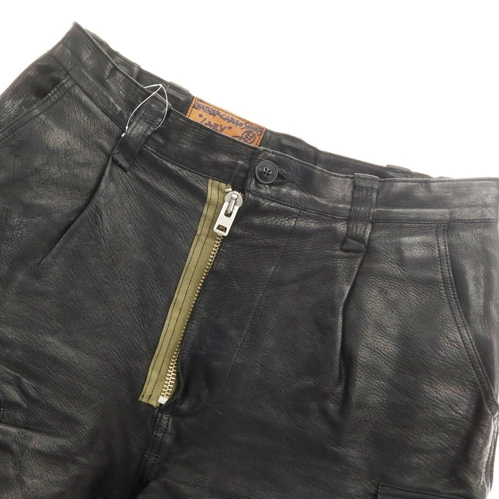 [Used] GOOD KARMA DEVELOPMENT LAZY Ezo deer leather shorts, black [Size 2] [BLK] [S/S] [Condition Rank B] [Men&