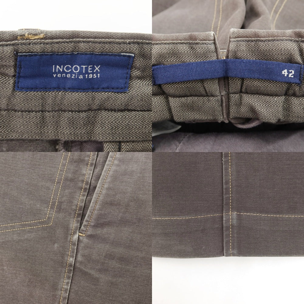 [Used] INCOTEX Cotton Casual Slacks Pants Warm Gray [Size 42] [GRY] [S/S] [Condition Rank C] [Men&