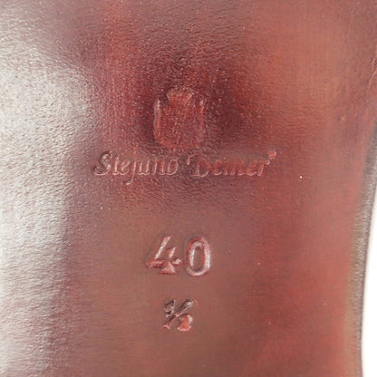 [Used] [Unused] Stefano Bemer Plain Toe Dress Shoes Dark Brown [40 1/2] [Condition Rank S] [Men&