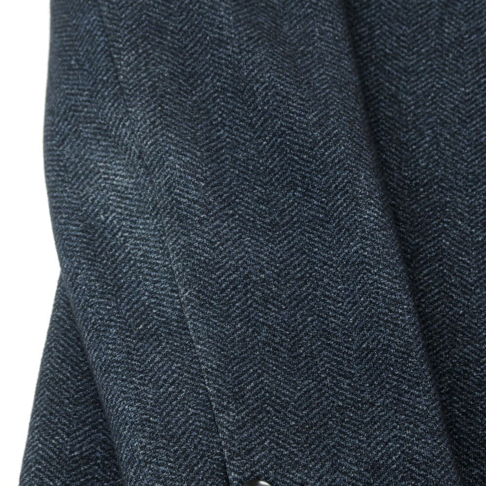 [Used] CIRCOLO 1901 Cotton Jersey Herringbone 2-Button Casual Jacket Navy x Blue [Size 44] [NVY] [A/W] [Condition Rank C] [Men&