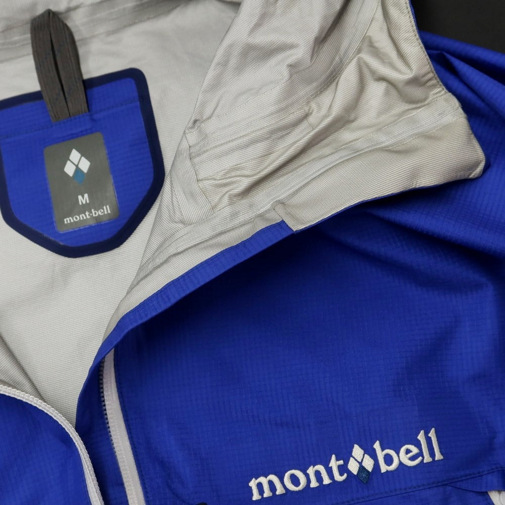 【中古】モンベル mont-bell GORE-TEX ナイロン マウンテンパーカー ブルー【サイズM】【BLU】【S/S】【状態ランクB】【メンズ】【759490】