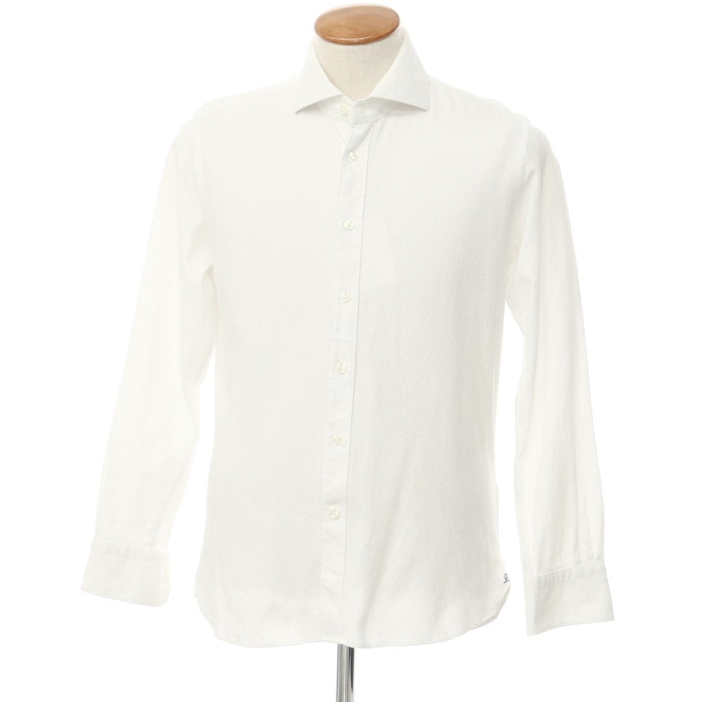 [Used] BEAMS HEART Cotton Wide Collar Dress Shirt White [M] [Condition Rank C] [Men&