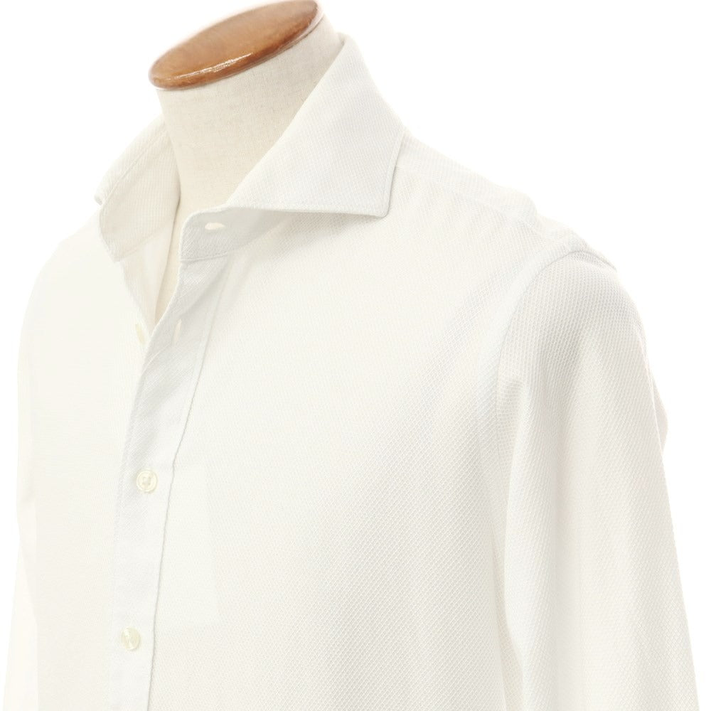 [Used] BEAMS HEART Cotton Wide Collar Dress Shirt White [M] [Condition Rank C] [Men&