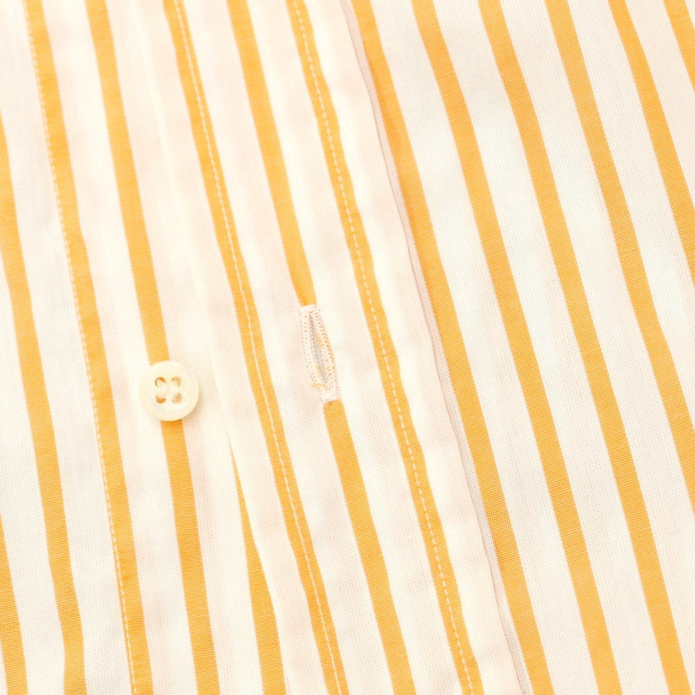 [Used] GUY ROVER Cotton Striped Button-down Casual Shirt White x Orange [39] [Condition Rank B] ​​[Men&