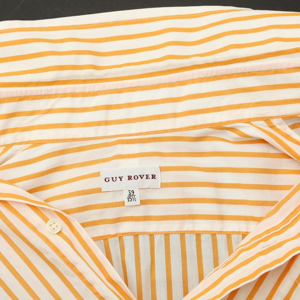 [Used] GUY ROVER Cotton Striped Button-down Casual Shirt White x Orange [39] [Condition Rank B] ​​[Men&