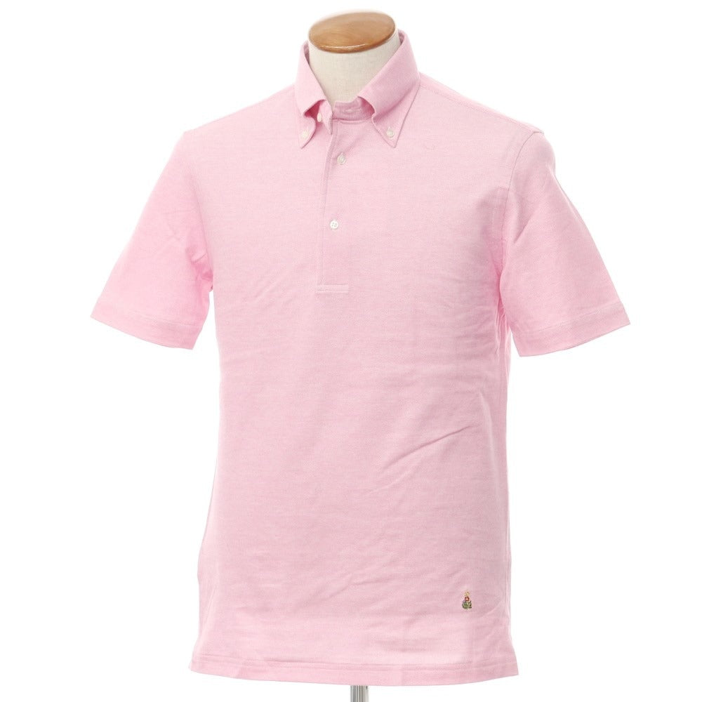 [Used] GUY ROVER Cotton Pique Button-down Short Sleeve Polo Shirt Pink [Size M] [PNK] [S/S] [Condition Rank B] [Men&