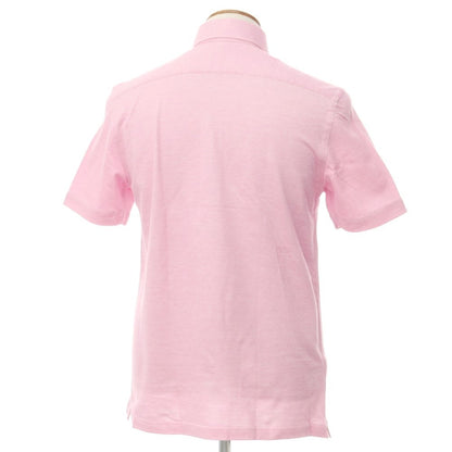 [Used] GUY ROVER Cotton Pique Button-down Short Sleeve Polo Shirt Pink [Size M] [PNK] [S/S] [Condition Rank B] [Men&