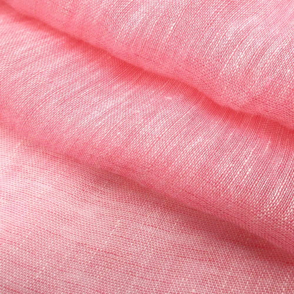 [Used] [Unused] CANTINI Linen Stole Pink x White [Condition Rank S] [Men&