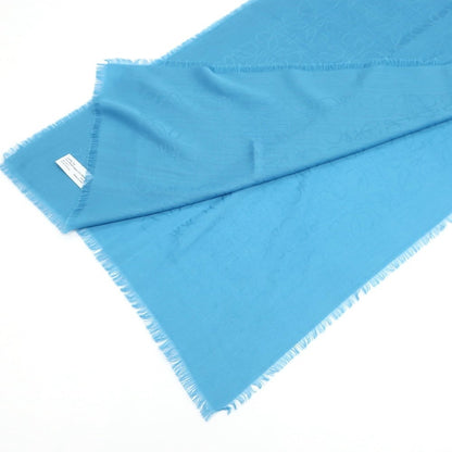 [Used] LOEWE wool silk cashmere scarf, turquoise blue [Condition: A] [Men&