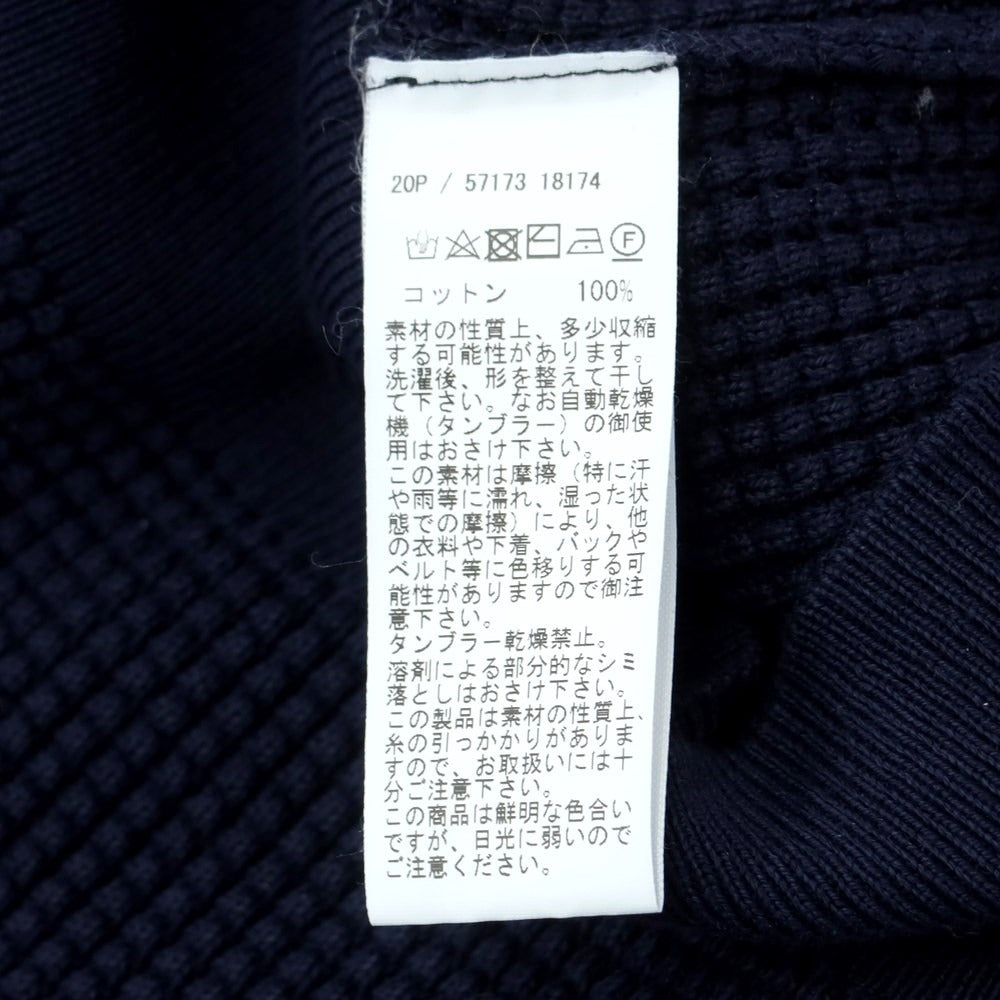 [Used] GRAN SASSO Cotton Mock Neck Pullover Knit Navy [Size 44] [NVY] [S/S] [Condition Rank B] [Men&