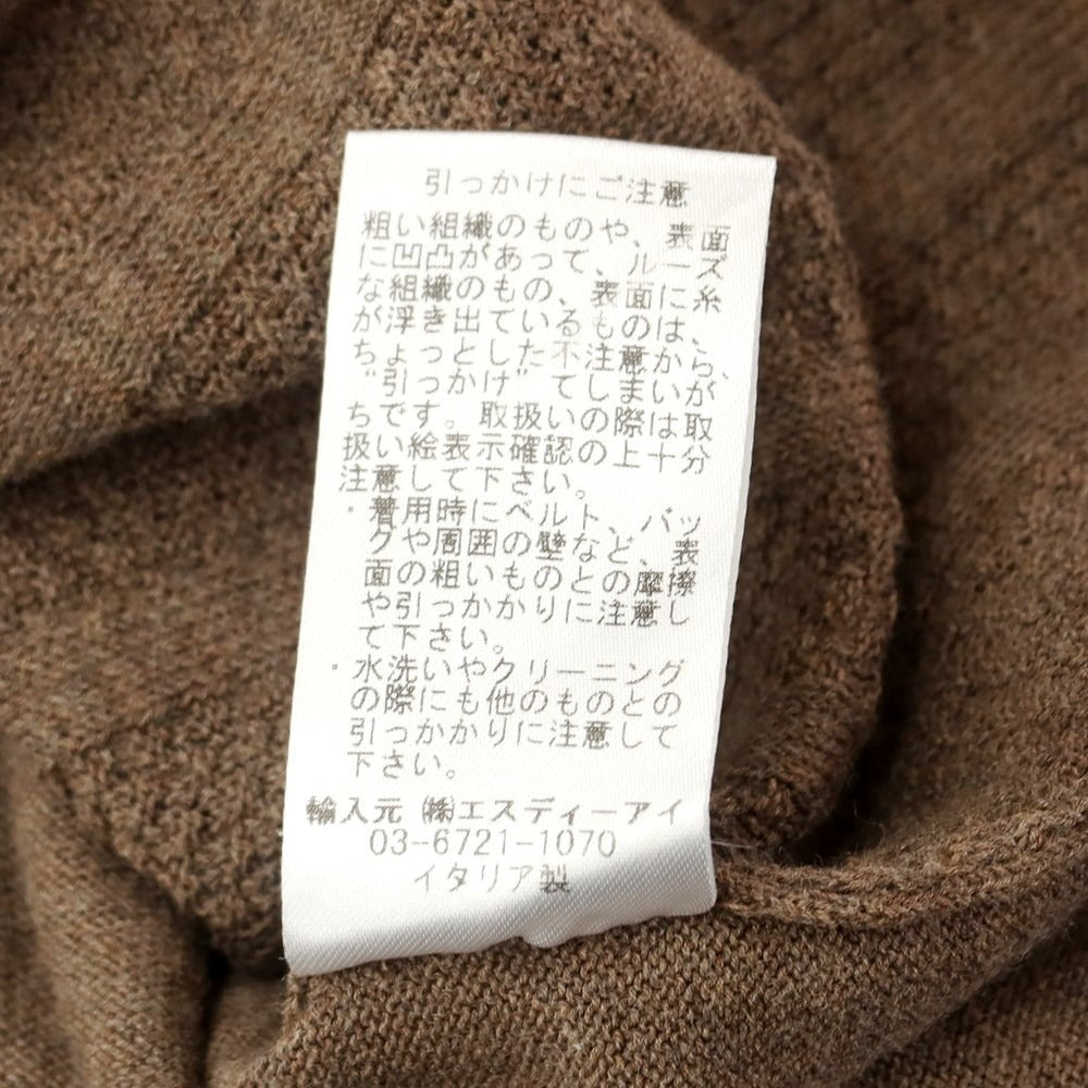 [Used] GRAN SASSO Cotton Short Sleeve Polo Knit Ash Brown [Size 42] [BRW] [S/S] [Condition Rank B] [Men&