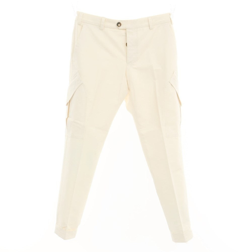 [Used] PT TORINO THE DESIGNER Cotton Casual Slacks Pants Ivory [Size 32] [WHT] [S/S] [Condition Rank B] [Men&