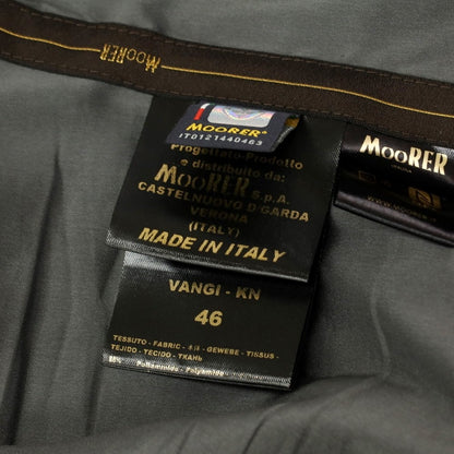 【中古】ムーレー MOORER VANGI-KN ストレッチナイロン ライダースジャケット ブラック【サイズ46】【BLK】【S/S】【状態ランクC】【メンズ】【759490】