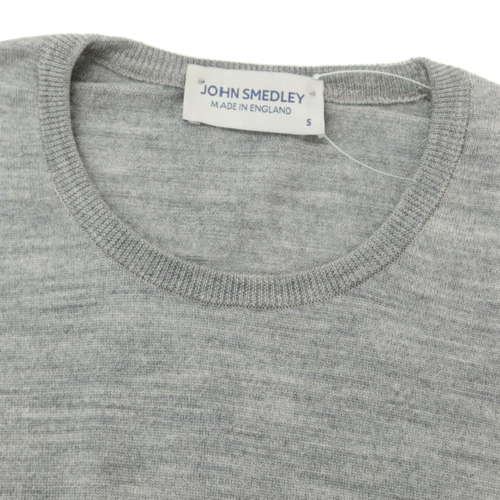 【中古】ジョンスメドレー JOHN SMEDLEY ウール ハイゲージ クルーネック プルオーバーニット グレー【サイズS】【GRY】【A/W】【状態ランクA】【メンズ】【759081】