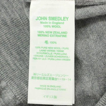 【中古】ジョンスメドレー JOHN SMEDLEY ウール ハイゲージ クルーネック プルオーバーニット グレー【サイズS】【GRY】【A/W】【状態ランクA】【メンズ】【759081】