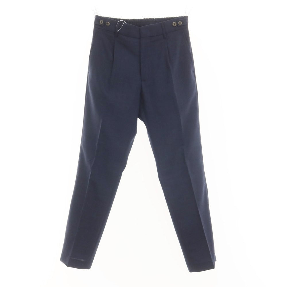 [Used] BERWICH Wool Casual Slacks Pants Navy [Size 44] [NVY] [S/S] [Condition Rank A] [Men&