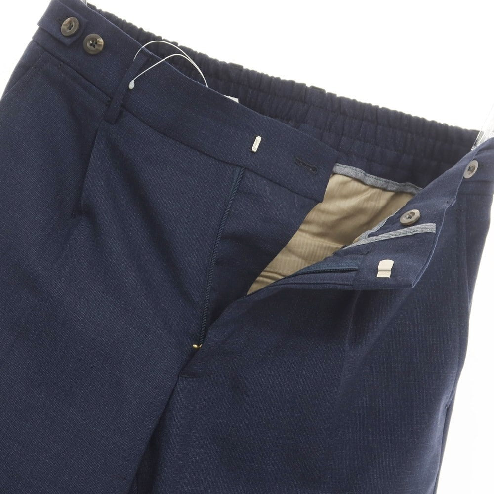 [Used] BERWICH Wool Casual Slacks Pants Navy [Size 44] [NVY] [S/S] [Condition Rank A] [Men&