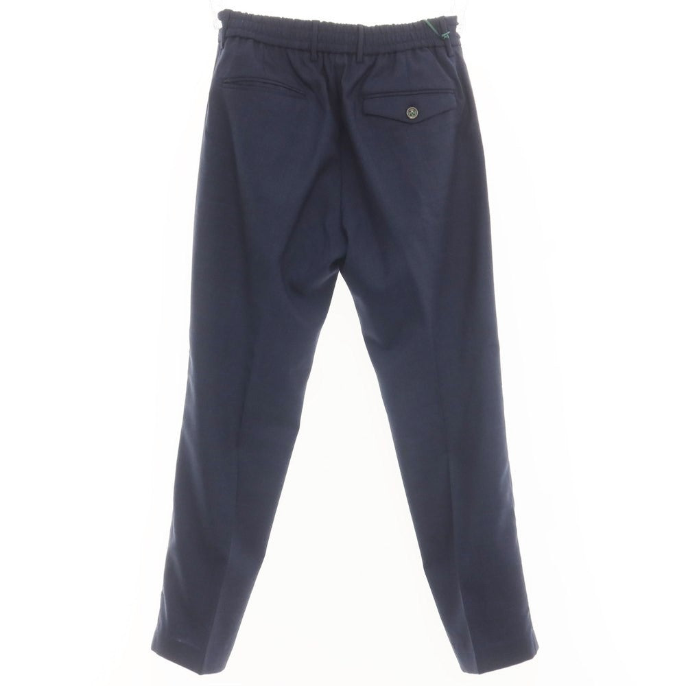 [Used] BERWICH Wool Casual Slacks Pants Navy [Size 44] [NVY] [S/S] [Condition Rank A] [Men&