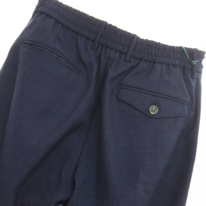 [Used] BERWICH Wool Casual Slacks Pants Navy [Size 44] [NVY] [S/S] [Condition Rank A] [Men&