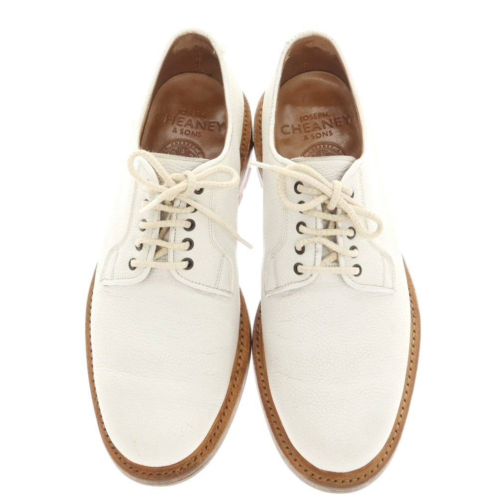 [Used] Cheaney TEIGN Embossed Leather Derby Shoes White [6] [Condition Rank B] ​​[Men&