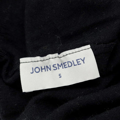 【中古】ジョンスメドレー JOHN SMEDLEY ウール モックネック プルオーバーニット ブラック【サイズS】【BLK】【A/W】【状態ランクB】【メンズ】【759081】