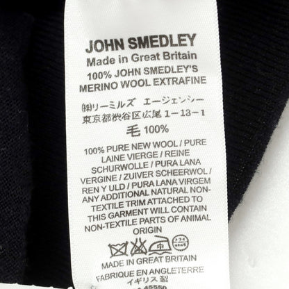 【中古】ジョンスメドレー JOHN SMEDLEY ウール モックネック プルオーバーニット ブラック【サイズS】【BLK】【A/W】【状態ランクB】【メンズ】【759081】