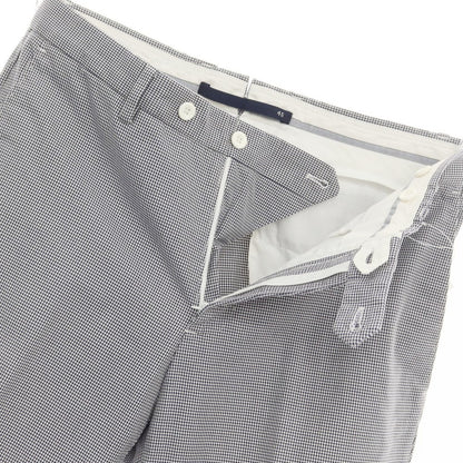 [Used] INCOTEX Cotton Houndstooth Casual Slacks Pants Navy x White [Size 46] [NVY] [S/S] [Condition Rank C] [Men&