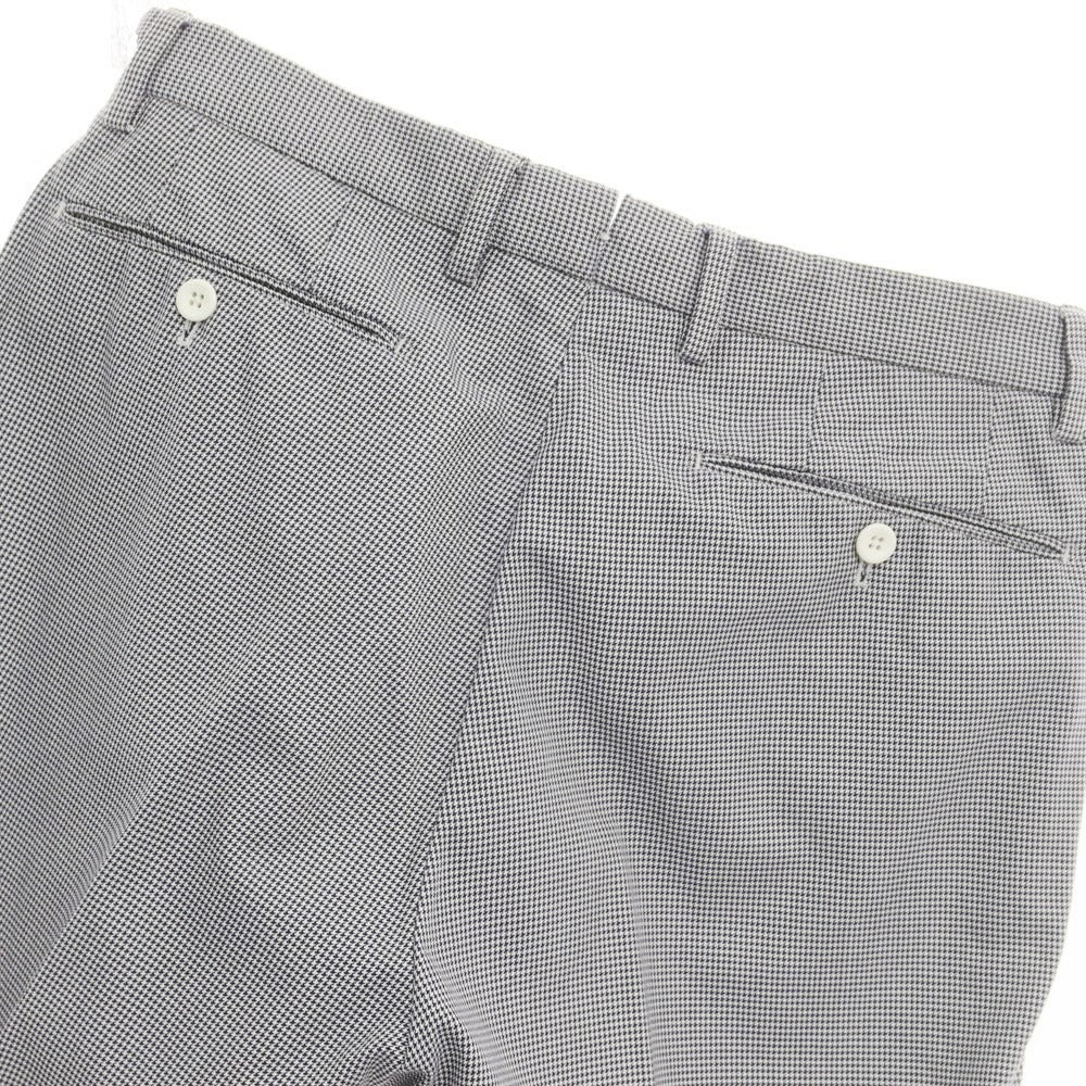 [Used] INCOTEX Cotton Houndstooth Casual Slacks Pants Navy x White [Size 46] [NVY] [S/S] [Condition Rank C] [Men&