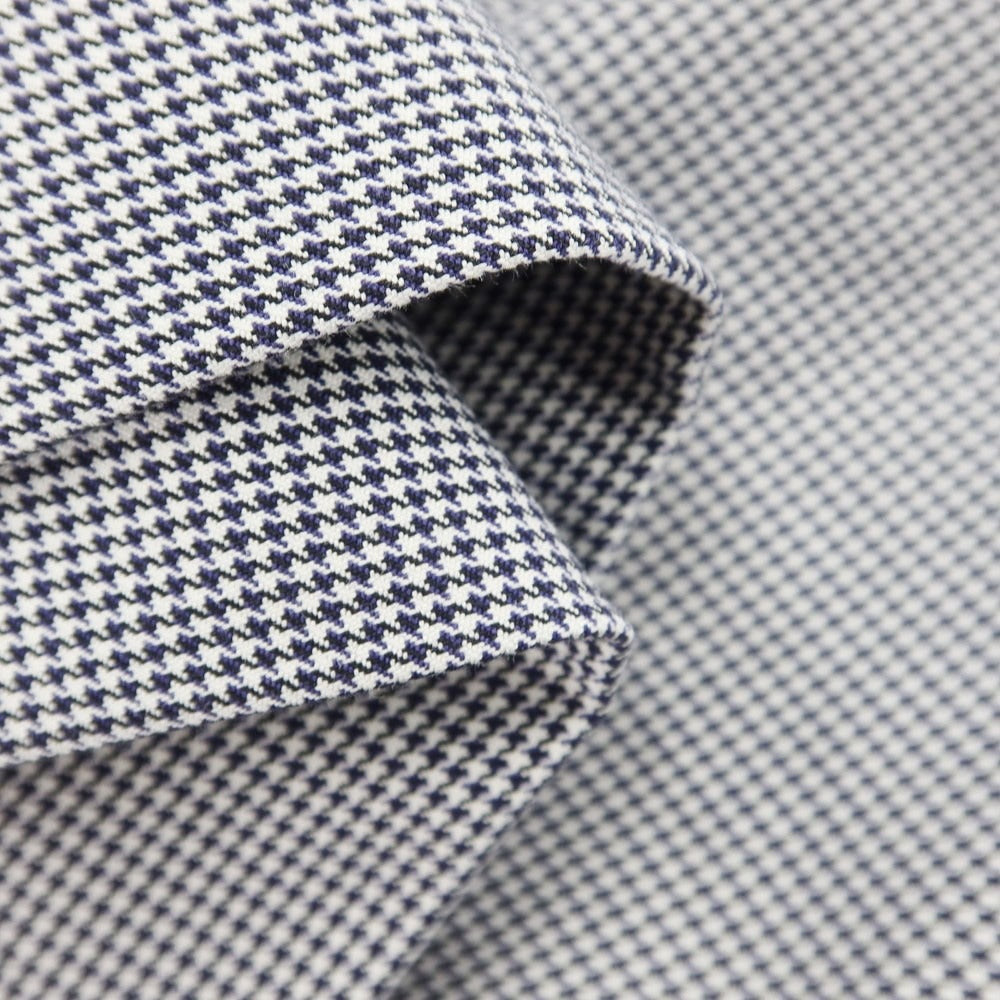[Used] INCOTEX Cotton Houndstooth Casual Slacks Pants Navy x White [Size 46] [NVY] [S/S] [Condition Rank C] [Men&