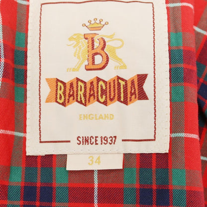 【中古】バラクータ BARACUTA ウールナイロン スタンドカラー ダブルジップ スイングトップ ネイビー【 34 】【 状態ランクB 】【 メンズ 】