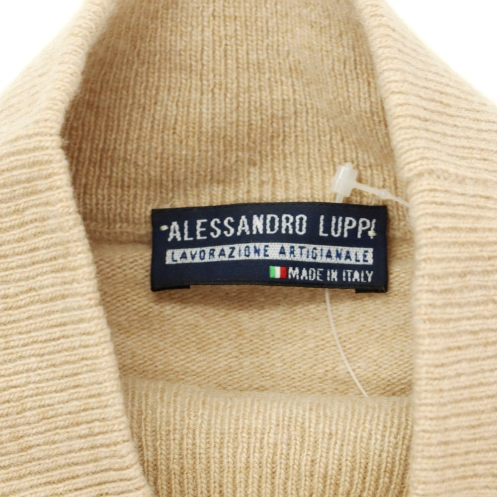 【中古】アレッサンドロルッピ Alessandro Luppi ウールカシミヤ ハイネック プルオーバーニット ベージュ【サイズ44】【BEI】【A/W】【状態ランクB】【メンズ】【759081】