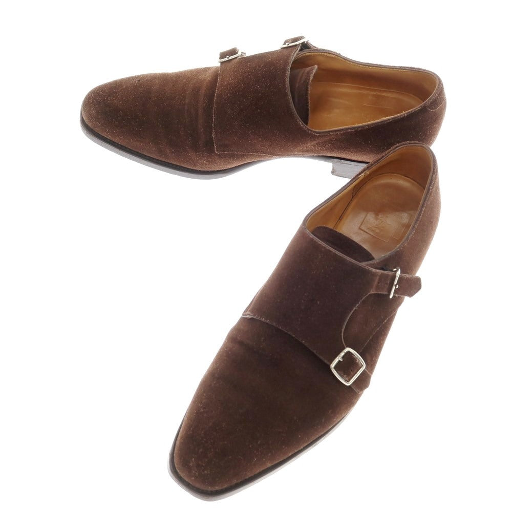 [Used] Sanyo Yamacho Sanyo Yamacho Suede V-neck Dress Shoes Brown [7 1/2] [Condition Rank C] [Men&