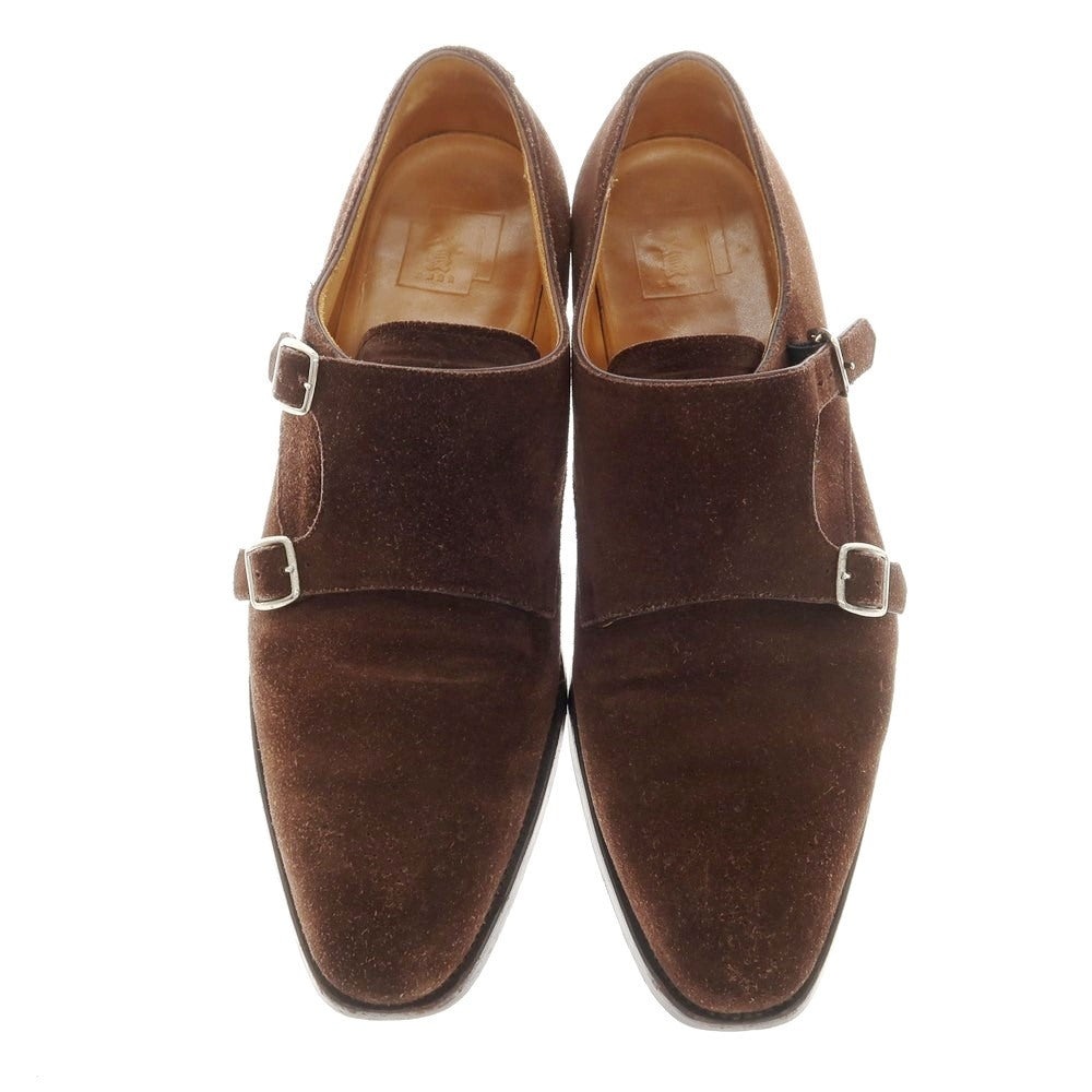 [Used] Sanyo Yamacho Sanyo Yamacho Suede V-neck Dress Shoes Brown [7 1/2] [Condition Rank C] [Men&