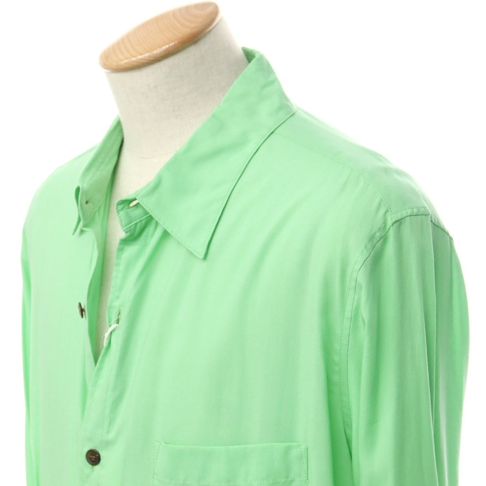 [Used] [Unused] Sulvam Tencel Long Shirt, Light Green [S] [Condition Rank S] [Men&