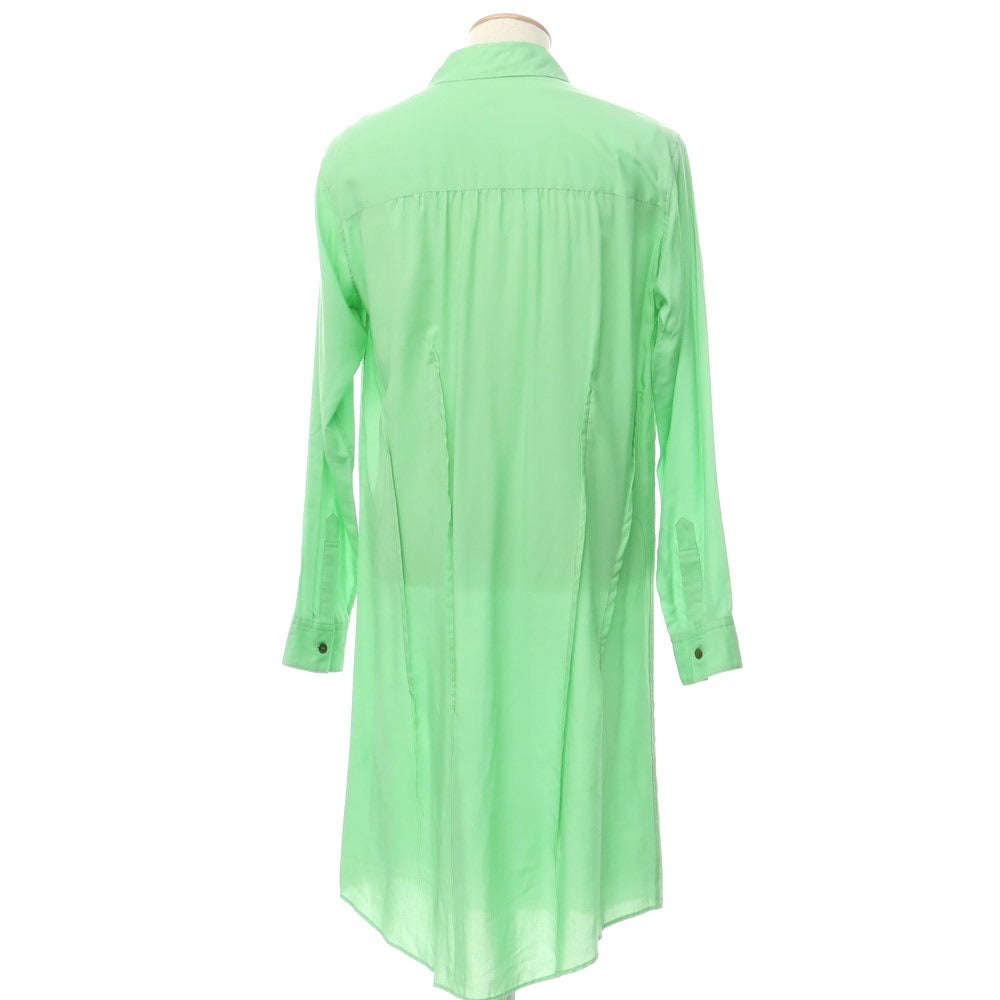 [Used] [Unused] Sulvam Tencel Long Shirt, Light Green [S] [Condition Rank S] [Men&