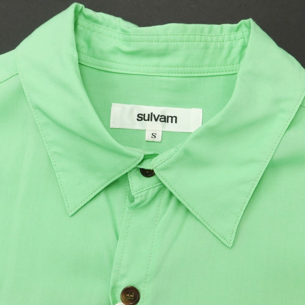 [Used] [Unused] Sulvam Tencel Long Shirt, Light Green [S] [Condition Rank S] [Men&