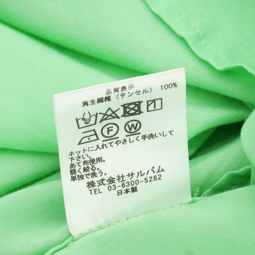 [Used] [Unused] Sulvam Tencel Long Shirt, Light Green [S] [Condition Rank S] [Men&