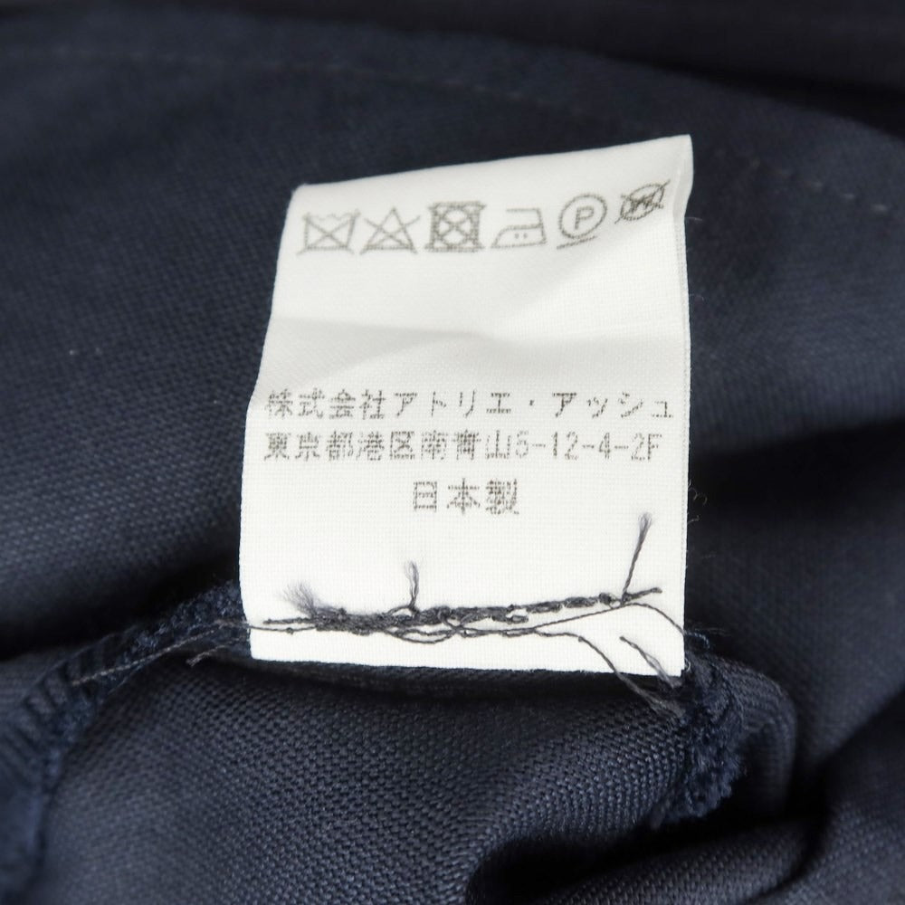 [Used] KIIT Wool Silk Wide Dress Slacks Pants Dark Navy [Size 2] [NVY] [S/S] [Condition Rank B] [Men&