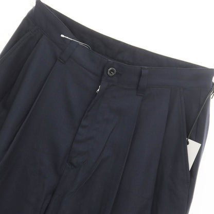 [Used] KIIT Wool Silk Wide Dress Slacks Pants Dark Navy [Size 2] [NVY] [S/S] [Condition Rank B] [Men&